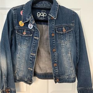 GAP Kids Classic Blue Jean Jacket with Button Accents